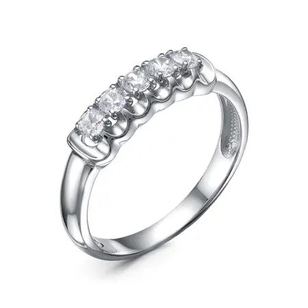 Серебряное кольцо с фианитами