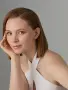 Серьги-пусеты из серебра с позолотой и бриллиантами
