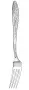 Серебряная десертная вилка «Морозко»