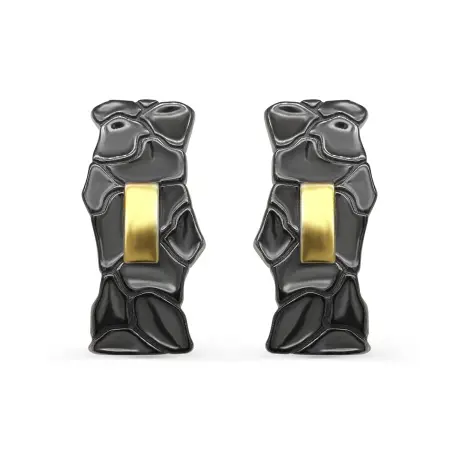 Серьги из серебра с позолотой