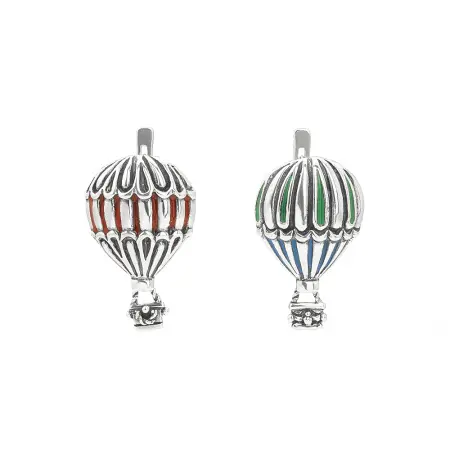 Серьги из серебра с эмалью «Воздушные шары»
