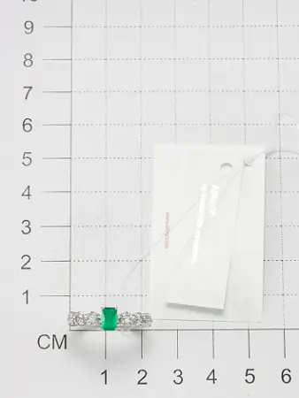 Серебряное кольцо с агатом и фианитами