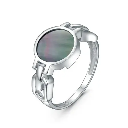 Кольцо из серебра с перламутром