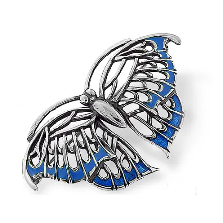 Брошь из серебра «Бабочка»