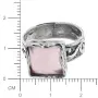 Серебряное кольцо с розовым кварцем