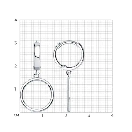 Серьги из серебра SOKOLOV