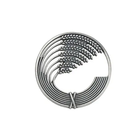 Серебряная брошь «Колосья пшеницы»