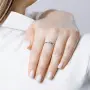 Кольцо из серебра с бриллиантом