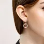Серебряные серьги-конго