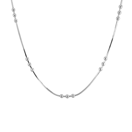 Цепь из серебра «Шарики»