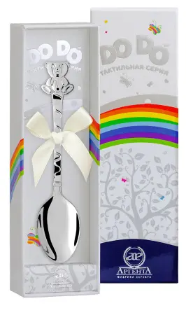 Ложка тактильная детская DO-DO «Медведь» в футляре