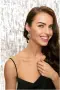 Серебряные серьги с гранатами и марказитами Swarovski