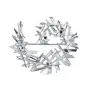 Брошь из серебра «Кристаллы Льда» с фианитами