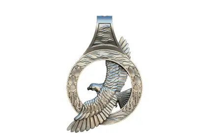 Серебряная подвеска «Парящий орел»