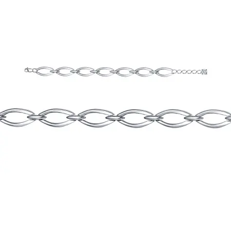 Серебряный браслет с фианитом