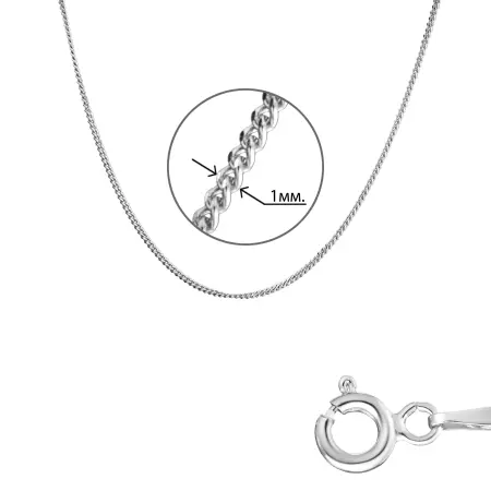 Цепь серебряная «Панцирная»