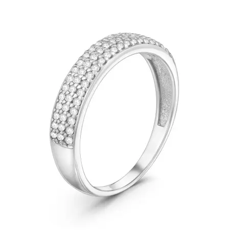 Серебряное кольцо с фианитами