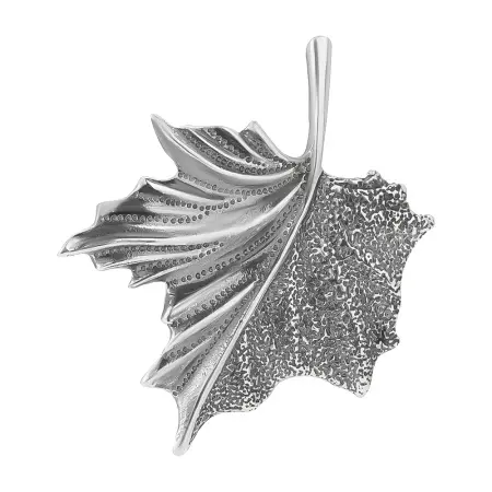 Серебряная брошь «Кленовый лист»