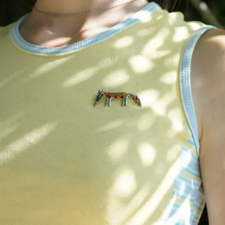 Серебряная брошь «Лиса»