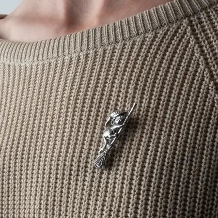 Брошь из серебра «Маргаритыч»