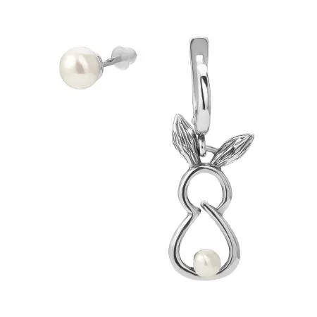 Серьги из серебра «Кролик»
