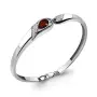 Серебряный браслет с гранатом