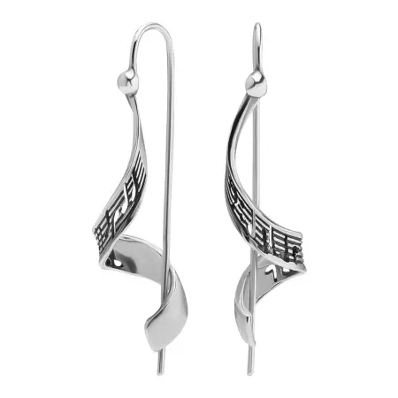 Серьги из серебра «Солнечный круг»