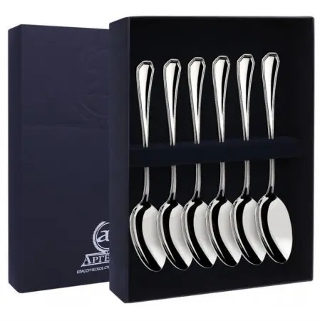 Серебряный набор «Элегант» 6 чайных ложек