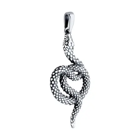 Серебряная подвеска «Змея»