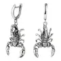Серьги из серебра «Скорпионы»