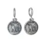 Серебряные серьги «Монеты»