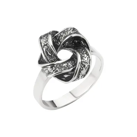 Серебряное кольцо «Мебиус»