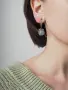 Серьги из серебра с аквамарином