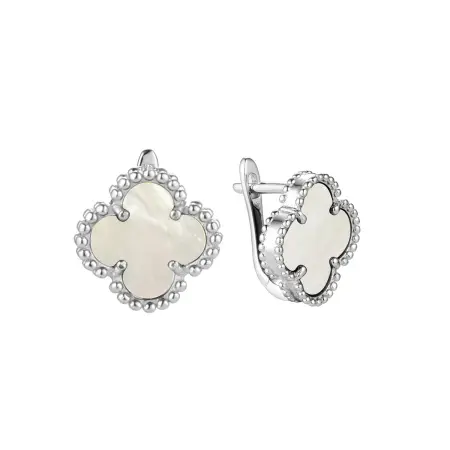 Серьги из серебра с перламутром