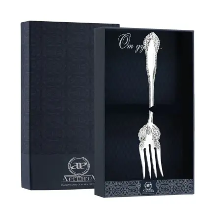 Вилка для салата «Узоры» в футляре