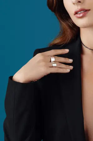 Серебряное кольцо «Тоннель»