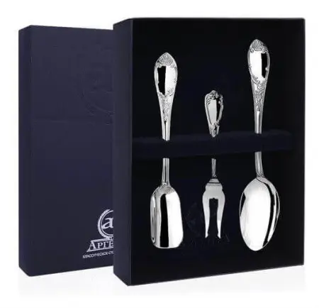 Серебряный набор для чая «Престиж» №2