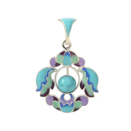 Подвеска из серебра с эмалью