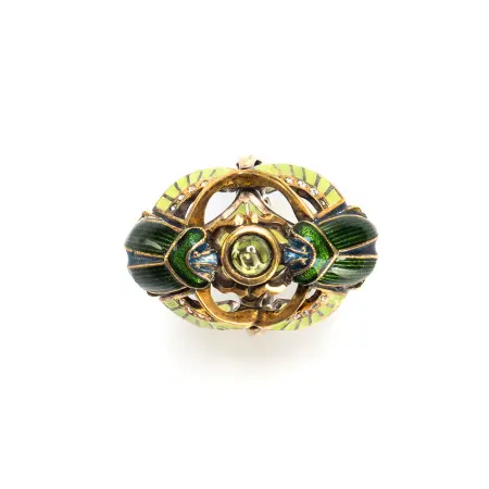 Серебряное кольцо «Скарабеи»