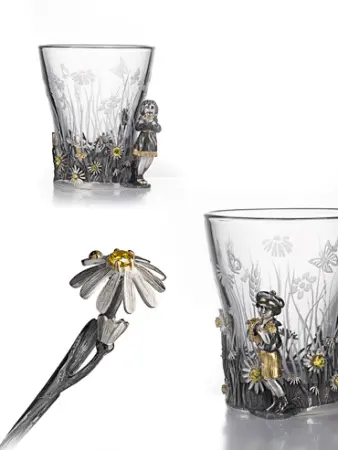 Кружка чайная с ложкой «Ромашка» мальчик