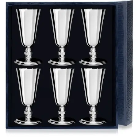 Набор серебряных рюмок «№4» - 6 предметов