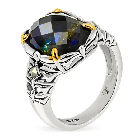Серебряное кольцо ALEXANDRE VASSILIEV с лабрадоритом