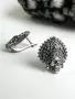 Серьги из серебра 925 Череп Кокошник Баба Яга