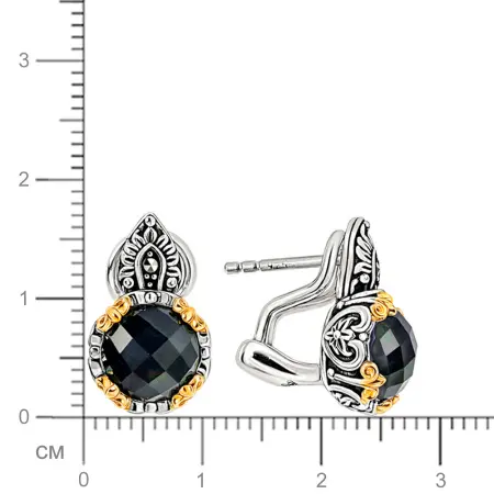 Серебряные серьги ALEXANDRE VASSILIEV с лабрадоритом