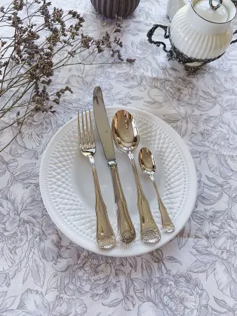 Серебряный набор столовый «Визит» 48 предметов