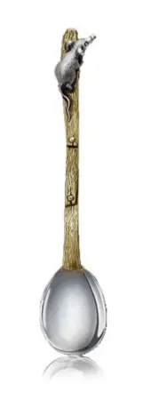 Серебряная чайная ложка «Мышка-Норушка»