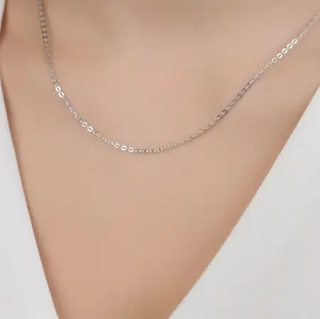 Цепь серебряная «Якорная»