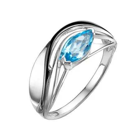Серебряное кольцо с топазом