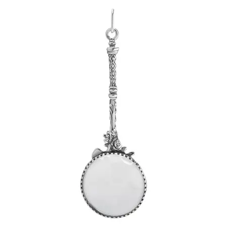 Кулон-подвеска с увеличительным стеклом из серебра