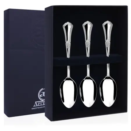 Серебряный набор «Фаворит» 3 чайные ложки